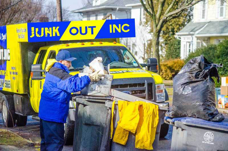 throw away furniture with junk out removal service