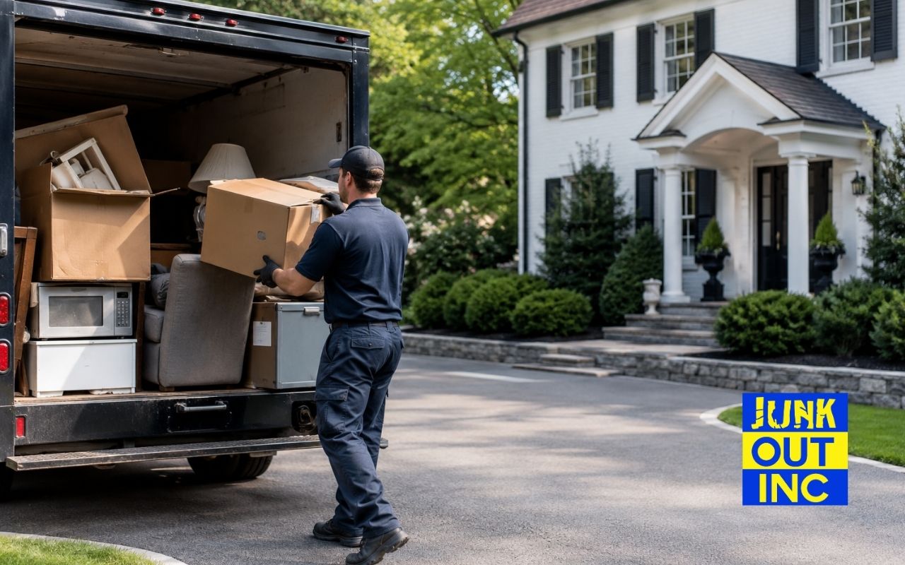 Local pickup showing what happens to junk after removal in Westchester