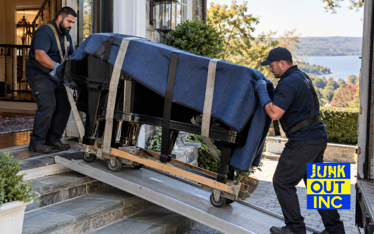 Professional piano removal in Westchester County, NY from a residential home